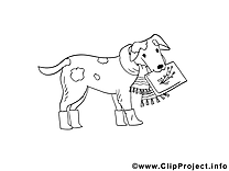 Chien images à  imprimer clipart gratuit