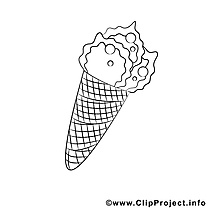 Glace image – Divers images à colorier