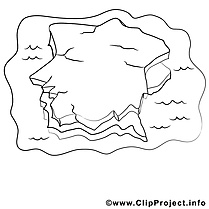 Iceberg clipart – Divers dessins à colorier