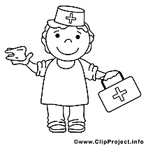 Médecin clip art – Divers image à colorier