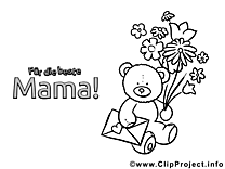 Ours en peluche images à  imprimer clipart gratuit