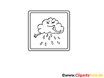 Pluie dessin – Coloriage divers à télécharger