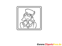 Prince clip art – Divers image à colorier