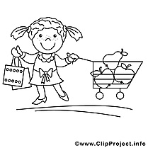 Shopping clip art gratuit – Divers à imprimer