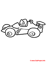 Voiture de course coloriage gratuit formule 1