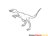 Clip art gratuit dinosaures à colorier