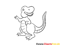 Dinosaures à colorier dessin gratuit