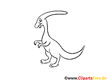 Illustration coloriage dinosaures cliparts