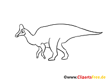 Image gratuite dinosaures à colorier