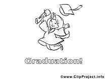 Élève sortant clip art – École image à colorier