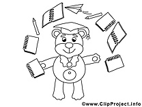 Ours clip art gratuit – École à imprimer