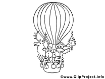 Ballon coloriage clip art gratuit