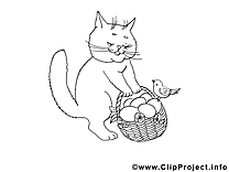 Chat clipart à imprimer images