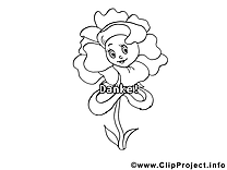 Fleur coloriage images gratuites