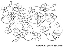 Fleurs image à imprimer clipart