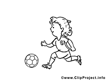 Footballeur coloriage dessins gratuits