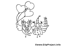 Hiboux coloriage clip art gratuit