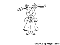 Lapin coloriage dessins gratuits