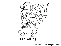 Pingouin dessins à colorier clipart gratuit