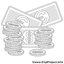 Argent clip arts – Économie à imprimer