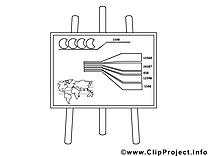 Diagramme dessin – Coloriage économie à télécharger