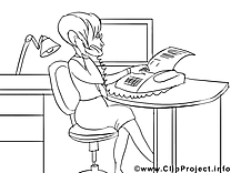 Femme d'affaire image – Coloriage économie illustration