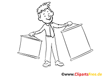 Présentation clipart gratuit – Économie à colorier