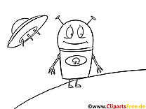 Extraterrestre clip art – Cosmos image gratuite