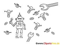 Robot dessin gratuit clip arts gratuits