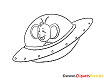 Soucoupe volante illustration gratuite - clipart