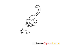 Souris clip art gratuit – Campagne à imprimer