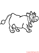 Vache coloriage