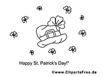 Chapeau image – Coloriage Saint-Patrick illustration