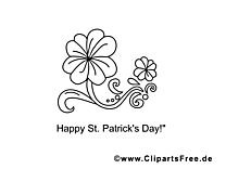 Fleur clipart – Saint-Patrick dessins à colorier