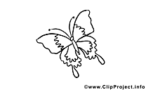 Papillon dessin coloriage à télécharger