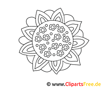 Dessin floraison – Coloriage fleurs à télécharger