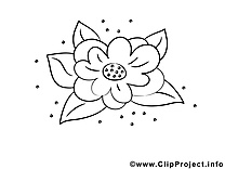 Dessins gratuits fleurs à colorier