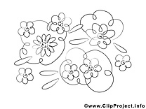 Floraison dessin – Coloriage fleurs à télécharger