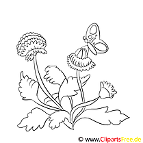 Papillon clip art gratuit – Fleurs à imprimer