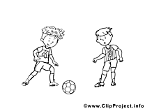 Ballon clipart gratuit – Football à colorier