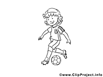 Coloriage football illustration à télécharger