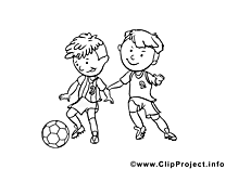 Coloriage football image à télécharger