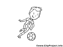 Footballeur image – Football images à colorier