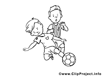 Tacle glissé clip art gratuit – Football à imprimer