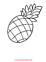 Ananas coloriage