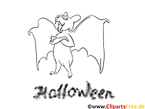 Chauve-souris dessin – Halloween gratuits à imprimer