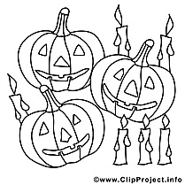 Citrouilles dessin à télécharger – Halloween à colorier