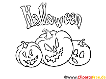 Courges image gratuite – Halloween à imprimer