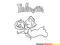 Déguisé image à télécharger – Halloween à colorier