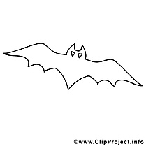 Dessins gratuits chauve-souris – Halloween à colorier